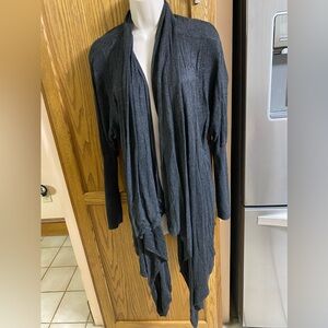 Cache Gray Swing front Sweater 100% RayonSize:Large